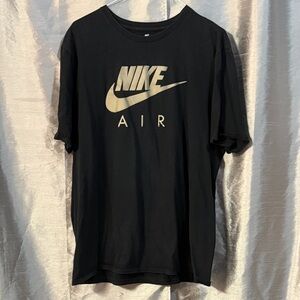 Nike Black Tee with Bold White Lettering